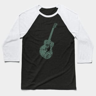 Acoustic Guitar Art tattoo Baseball T-Shirt